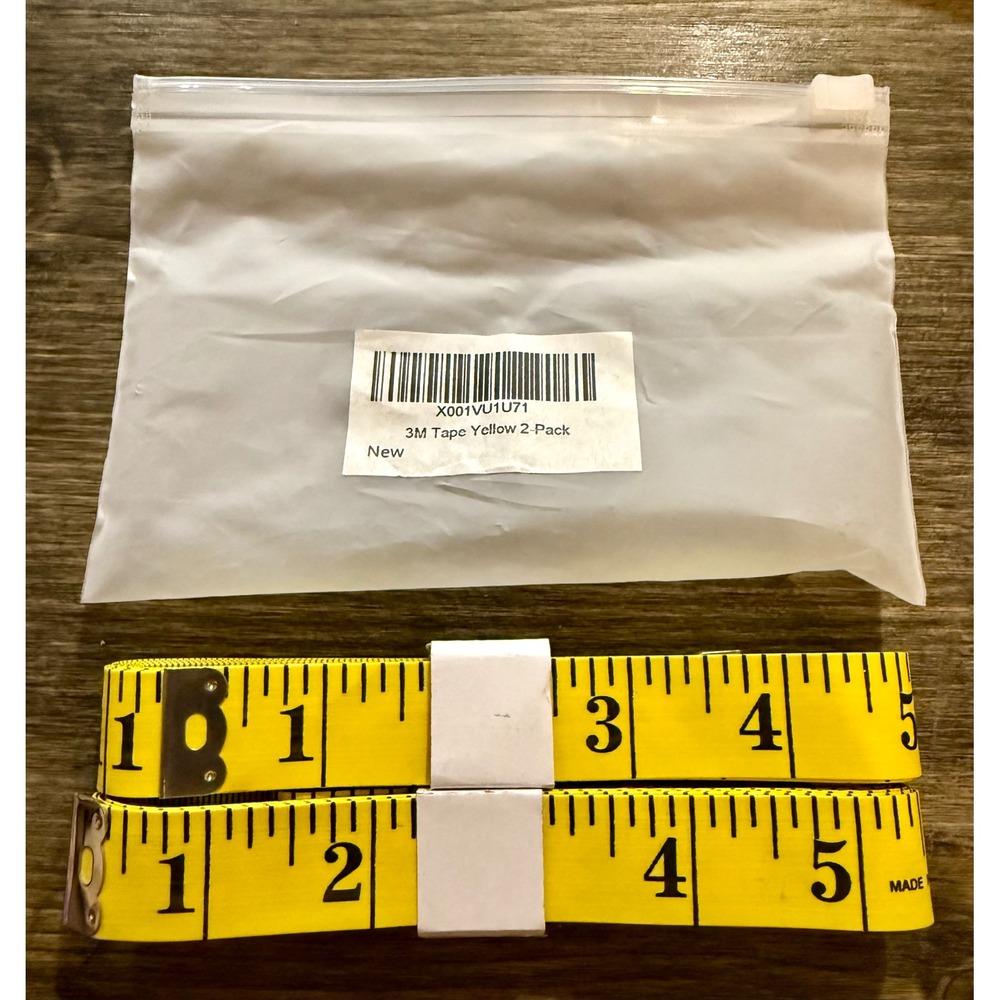 3M Measuring Tape 2-Pack Yellow New Flexible Ruler 120 inches